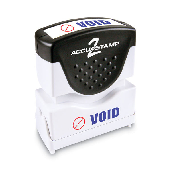 ACCUSTAMP2® Pre-Inked Shutter Stamp, Red/Blue, VOID, 1.63 x 0.5 (COS035539) Each