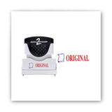 ACCUSTAMP2® Pre-Inked Shutter Stamp, Red/Blue, ORIGINAL, 1.63 x 0.5 (COS035540)