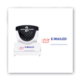 ACCUSTAMP2® Pre-Inked Shutter Stamp, Red/Blue, EMAILED, 1.63 x 0.5 (COS035541) Each