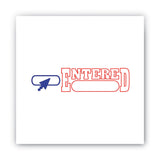 ACCUSTAMP2® Pre-Inked Shutter Stamp, Red/Blue, ENTERED, 1.63 x 0.5 (COS035544) Each