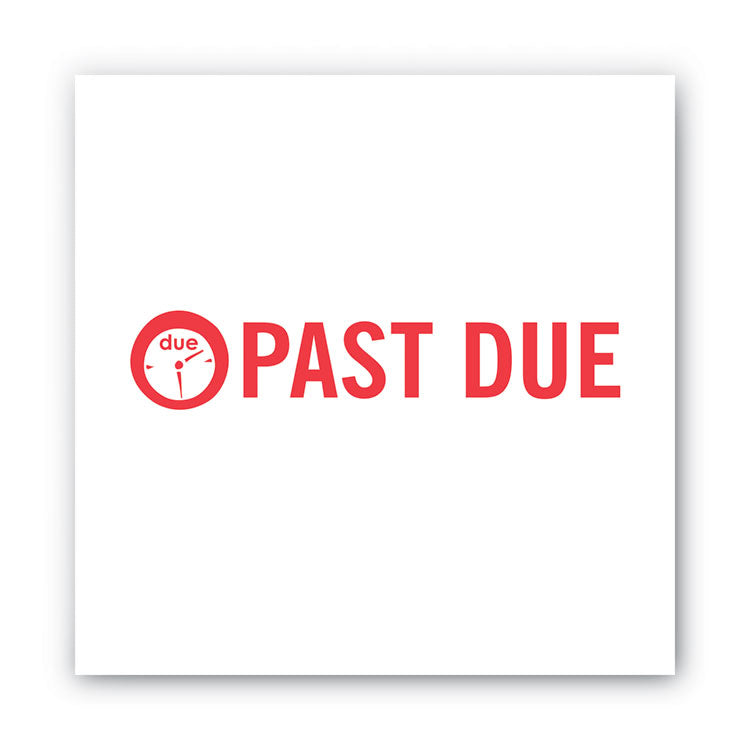 ACCUSTAMP2® Pre-Inked Shutter Stamp, Red, PAST DUE, 1.63 x 0.5 (COS035571) Each