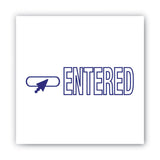 ACCUSTAMP2® Pre-Inked Shutter Stamp, Blue, ENTERED, 1.63 x 0.5 (COS035573) Each