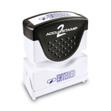 ACCUSTAMP2® Pre-Inked Shutter Stamp, Blue, ENTERED, 1.63 x 0.5 (COS035573) Each