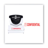 ACCUSTAMP2® Pre-Inked Shutter Stamp, Red, CONFIDENTIAL, 1.63 x 0.5 (COS035574) Each