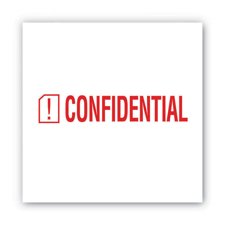 ACCUSTAMP2® Pre-Inked Shutter Stamp, Red, CONFIDENTIAL, 1.63 x 0.5 (COS035574) Each