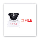 ACCUSTAMP2® Pre-Inked Shutter Stamp, Red, FILE,.63 x 0.5 (COS035576) Each