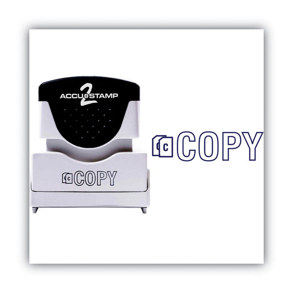 ACCUSTAMP2® Pre-Inked Shutter Stamp, Blue, COPY, 1.63 x 0.5 (COS035581)
