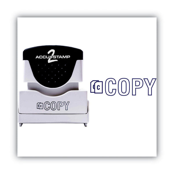 ACCUSTAMP2® Pre-Inked Shutter Stamp, Blue, COPY, 1.63 x 0.5 (COS035581) Each