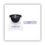 ACCUSTAMP2® Pre-Inked Shutter Stamp, Blue, COMPLETED, 1.63 x 0.5 (COS035582) Each