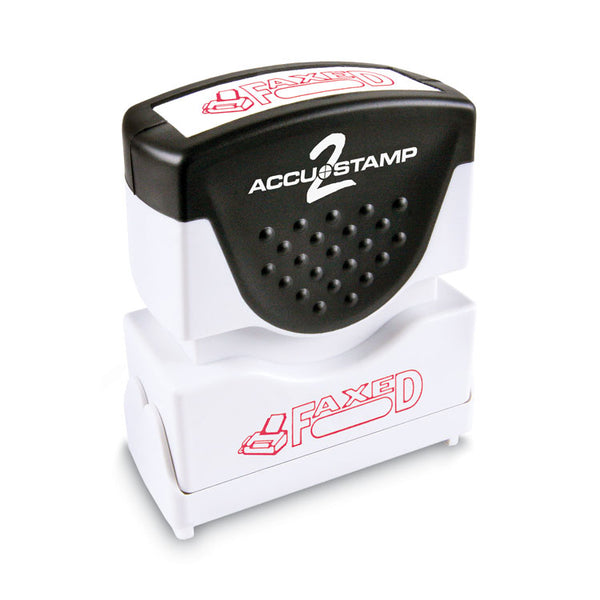 ACCUSTAMP2® Pre-Inked Shutter Stamp, Red, FAXED, 1.63 x 0.5 (COS035583)