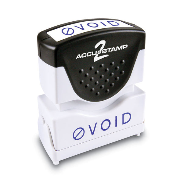 ACCUSTAMP2® Pre-Inked Shutter Stamp, Blue, VOID, 1.63 x 0.5 (COS035584) Each