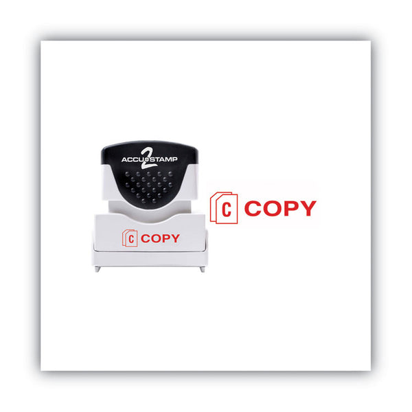 ACCUSTAMP2® Pre-Inked Shutter Stamp, Red, COPY, 1.63 x 0.5 (COS035594)