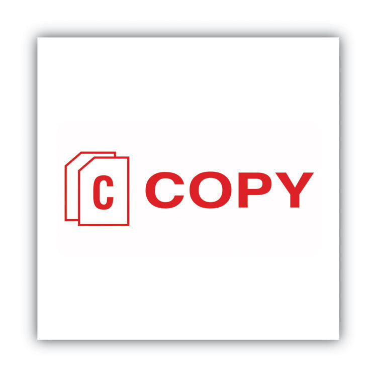 ACCUSTAMP2® Pre-Inked Shutter Stamp, Red, COPY, 1.63 x 0.5 (COS035594) Each
