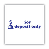 ACCUSTAMP2® Pre-Inked Shutter Stamp, Blue, FOR DEPOSIT ONLY, 1.63 x 0.5 (COS035601) Each