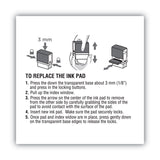 COSCO 2000PLUS® Replacement Ink Pad for 2000PLUS 1SI60P, 3.13" x 0.25", Black (COS065475) Each