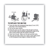 COSCO 2000PLUS® Replacement Ink Pad for 2000PLUS 1SI50P, 2.81" x 0.25", Black (COS065478) Each