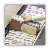 Smead™ Redrope Drop Front File Pockets, 3.5" Expansion, Letter Size, Redrope, 50/Box (SMD73805)