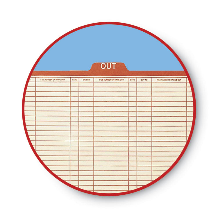 Smead™ Manila Out Guides, Printed Form Style, 1/5-Cut Top Tab, Out, 8.5 x 11, Manila, 100/Box (SMD51910) Pack of 100