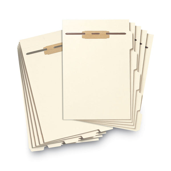 Smead™ Stackable Folder Dividers with Fasteners, 1/5-Cut Bottom Tab, 1 Fastener, Letter Size, Manila, 4 Dividers/Set, 50 Sets (SMD35600)