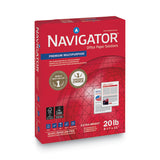 Navigator® Premium Multipurpose Copy Paper, 97 Bright, 20 lb Bond Weight, 8.5 x 11, White, 500 Sheets/Ream, 10 Reams/Carton (SNANMP1120)