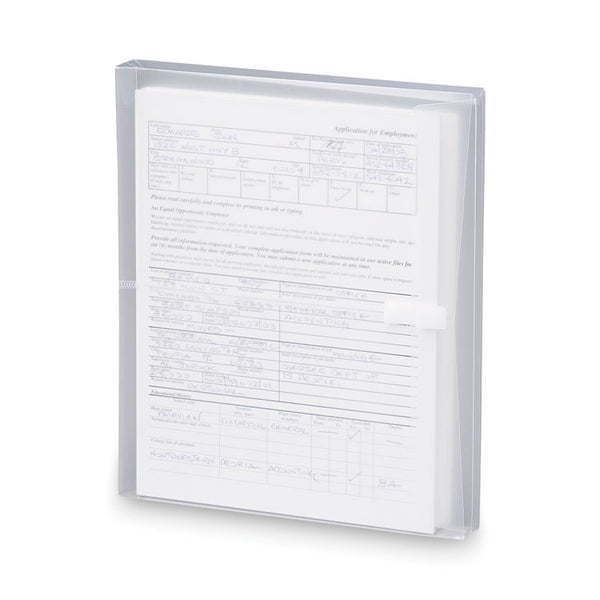 Smead™ Poly Side-Load Envelopes, Fold-Over Closure, 9.75 x 11.63, Clear, 5/Pack (SMD89661)
