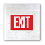 COSCO Glow-in-the-Dark Safety Sign, Exit, 12 x 8, Red (COS098052)