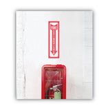 COSCO Glow-In-The-Dark Safety Sign, Fire Extinguisher, 4 x 13, Red (COS098063) Each