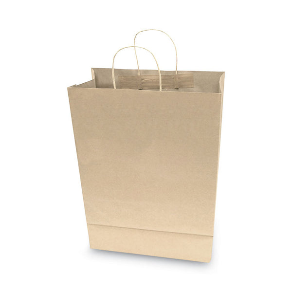 COSCO Premium Shopping Bag, 12" x 6.5" x 17", Brown Kraft, 50/Box (COS091566)