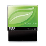 COSCO 2000PLUS® Green Line Message Stamp, Faxed, 1.5 x 0.56, Red (COS098369) Each