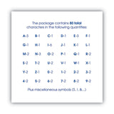 COSCO Letters, Numbers and Symbols, Self Adhesive, Black, 3"h, 64 Characters (COS098132) Each