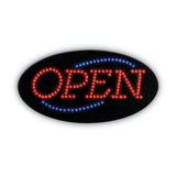 COSCO LED OPEN Sign, 10.5 x 20.13, Red and Blue Graphics (COS098099) Each