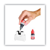 COSCO ACCU-STAMP Gel Ink Refill, 0.35 oz Bottle, Red (COS090683)