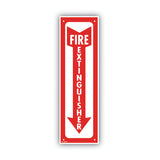 COSCO Glow-In-The-Dark Safety Sign, Fire Extinguisher, 4 x 13, Red (COS098063) Each