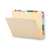 Smead™ Heavyweight Manila End Tab Conversion File Folders, Straight Tabs, Letter Size, 0.75" Expansion, Manila, 100/Box (SMD24190)