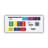 Smead™ Color-Coded Smartstrip Refill Label Forms, Inkjet Printer, Assorted, 1.5 x 7.5, White, 250/Pack (SMD66006)