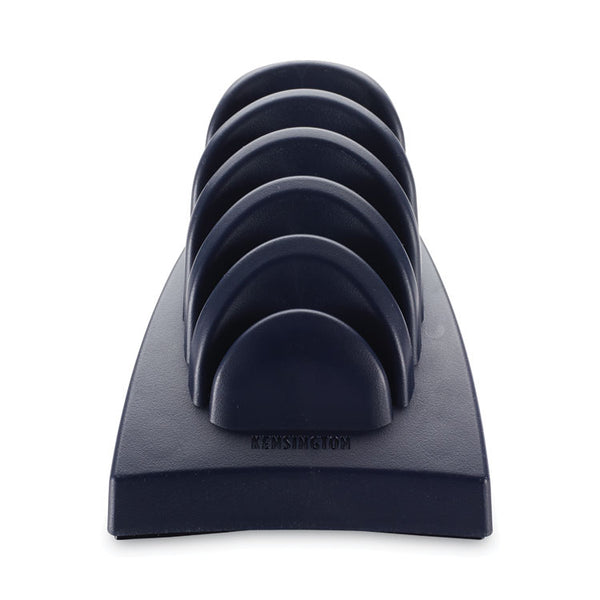 Kensington® InSight Priority Puck Five-Slot Desktop Copyholder, Plastic, Blue (KMW62061)
