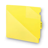 Smead™ End Tab Poly Out Guides, Two-Pocket Style, 1/3-Cut End Tab, Out, 8.5 x 11, Yellow, 50/Box (SMD61966)