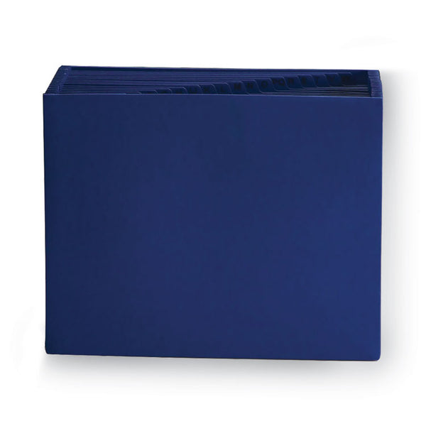 Smead™ Heavy-Duty Indexed Expanding Open Top Color Files, 21 Sections, 1/21-Cut Tabs, Letter Size, Navy Blue (SMD70720)