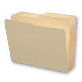 Smead™ Reinforced Tab Manila File Folders, 1/2-Cut Tabs: Assorted, Letter Size, 0.75" Expansion, 11-pt Manila, 100/Box (SMD10326)