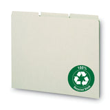 Smead™ Recycled Blank Top Tab File Guides, 1/3-Cut Top Tab, Blank, 8.5 x 11, Green, 100/Box (SMD50334)
