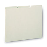 Smead™ Recycled Blank Top Tab File Guides, 1/3-Cut Top Tab, Blank, 8.5 x 11, Green, 100/Box (SMD50334)