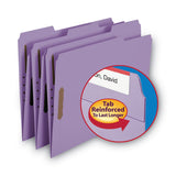 Smead™ Top Tab Colored Fastener Folders, 0.75" Expansion, 2 Fasteners, Letter Size, Lavender Exterior, 50/Box (SMD12440)