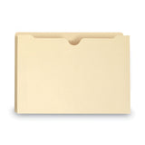 Smead™ 100% Recycled Top Tab File Jackets, Straight Tab, Legal Size, Manila, 50/Box (SMD75607)