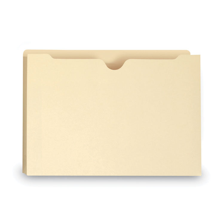 Smead™ 100% Recycled Top Tab File Jackets, Straight Tab, Legal Size, Manila, 50/Box (SMD75607)