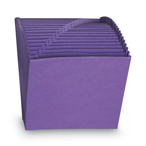 Smead™ Heavy-Duty Indexed Expanding Open Top Color Files, 21 Sections, 1/21-Cut Tabs, Letter Size, Purple (SMD70721)