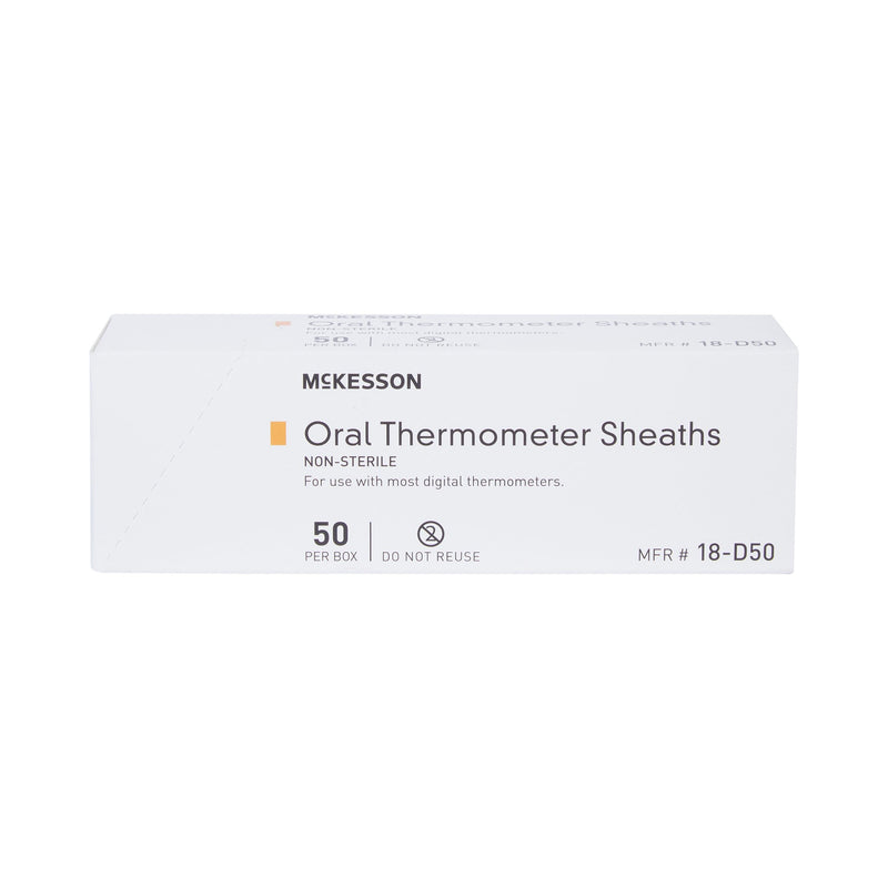 McKesson Oral Thermometer Probe Cover For use with Digital Thermometer 50 per Box (195520_CS) 5000/CS