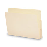 Smead™ Heavyweight Manila End Tab Folders, 9" High Front, 1/3-Cut Tabs: Assorted, Letter, 0.75" Expansion, Manila, 100/Box (SMD24134) Box of 100