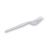 Dixie® Plastic Cutlery, Heavyweight Forks, White, 1,000/Carton (DXEFH207CT)