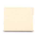 Smead™ Heavyweight Manila End Tab Folders, 9" High Front, 1/3-Cut Tabs: Assorted, Letter, 0.75" Expansion, Manila, 100/Box (SMD24134) Box of 100