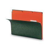 Smead™ Interior File Folders, 1/3-Cut Tabs: Assorted, Letter Size, 0.75" Expansion, Orange, 100/Box (SMD10259) Box of 100